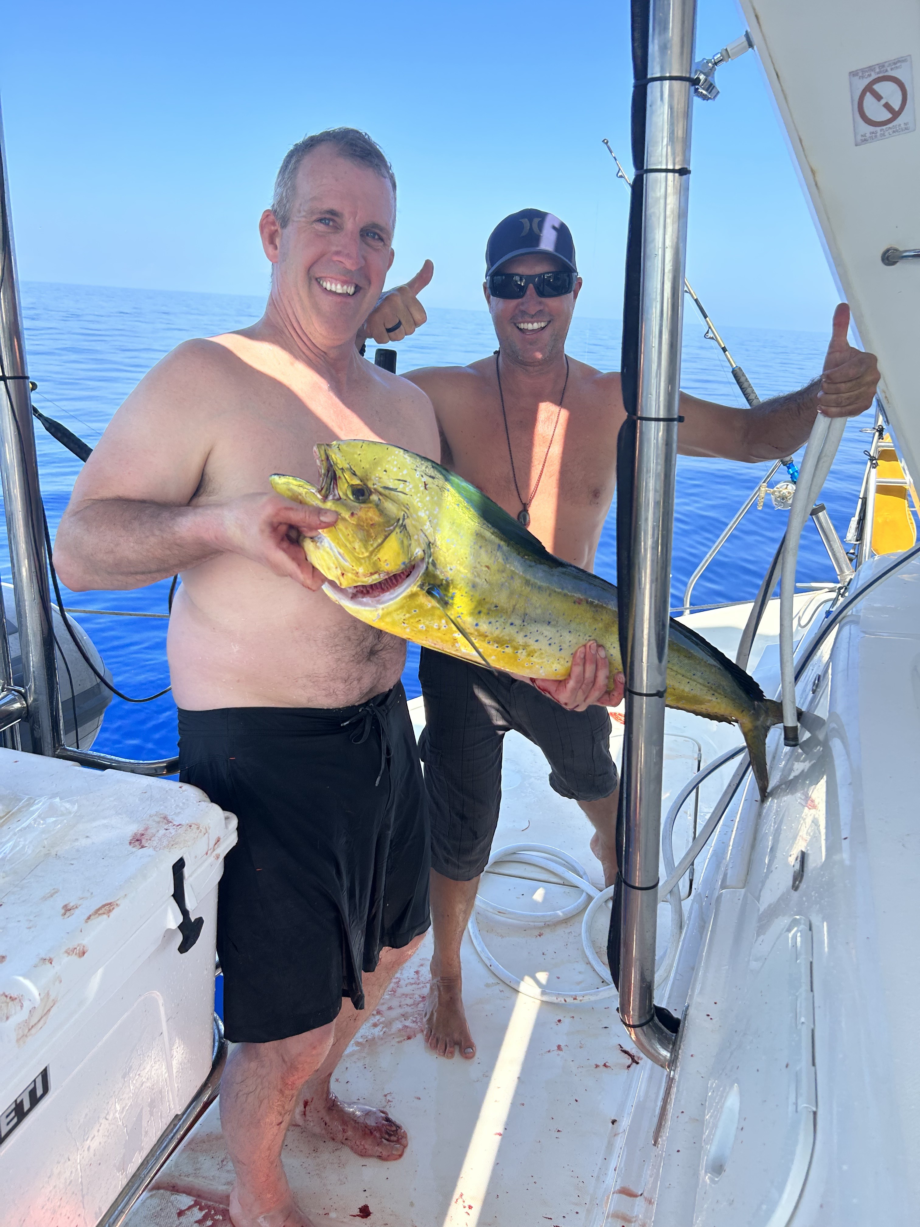 A guest's catch aboard Exta Sea