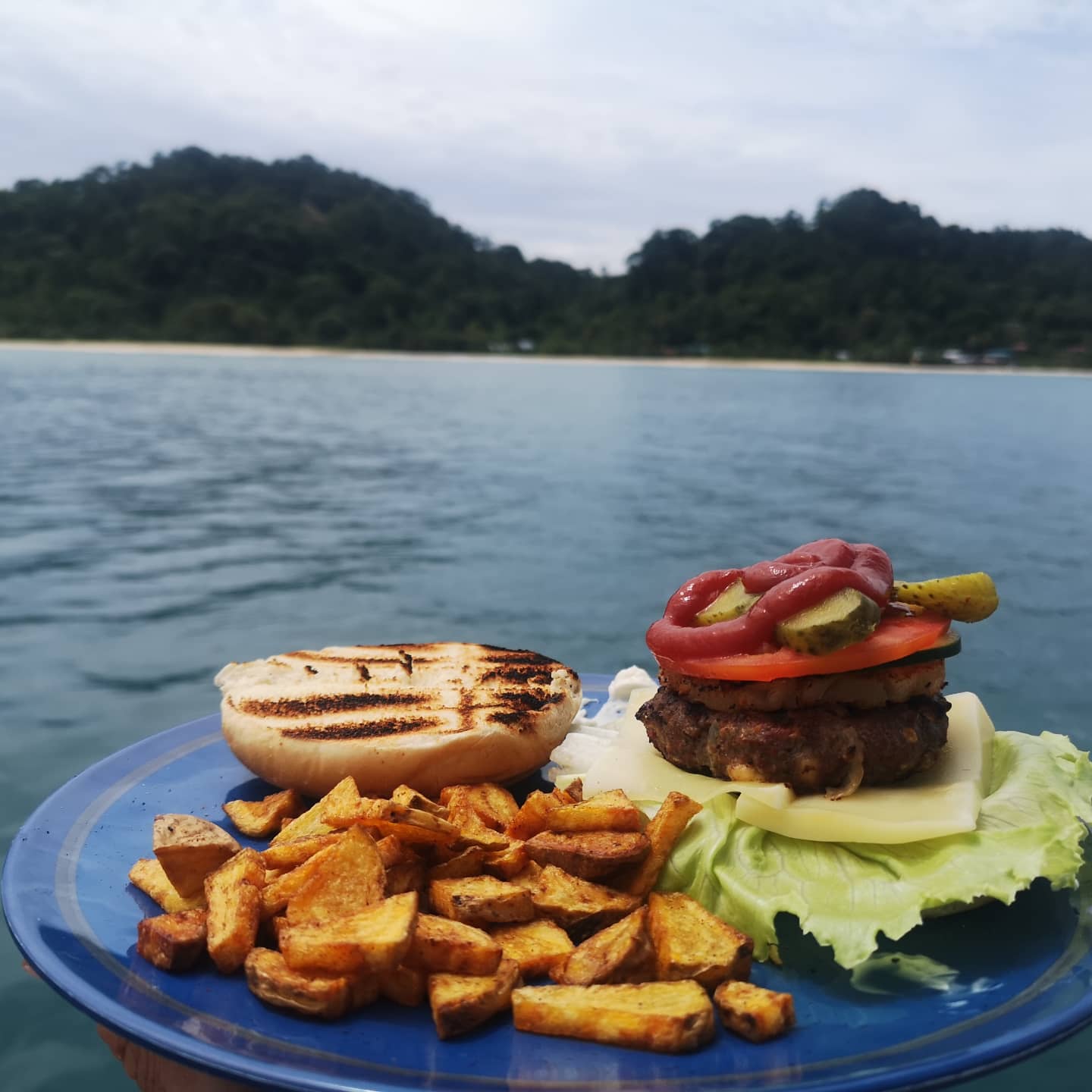 Fresh onboard meal served during a Surfnsail charter